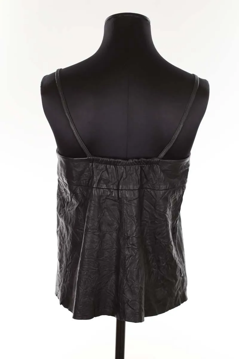 Top en cuir