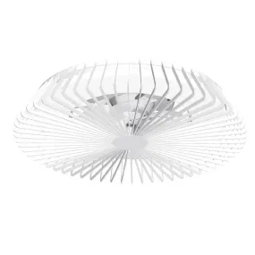 Ventilateur de plafond LED blanc moderne 7120 | LeonLeds.com